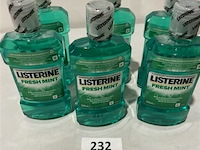 6x listerine mondwater 500ml fresch mint - afbeelding 1 van  3