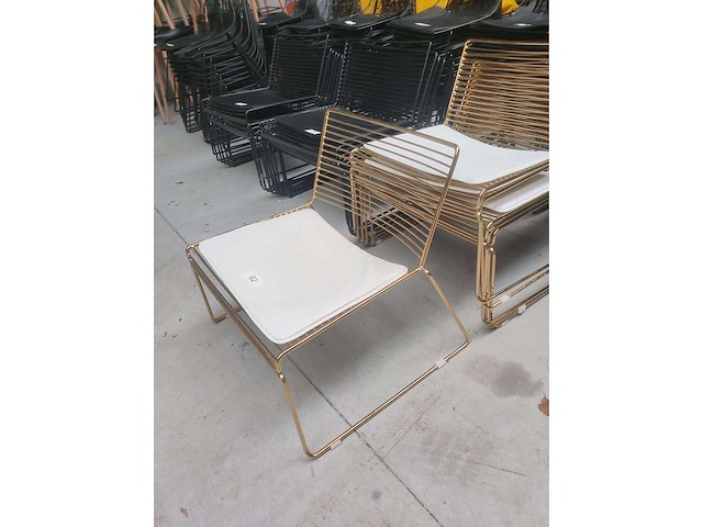 6x lounge goud + kussen (6x) - afbeelding 2 van  4