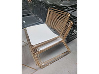 6x lounge goud + kussen (6x) - afbeelding 3 van  4