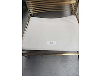6x lounge goud + kussen (6x) - afbeelding 4 van  4