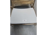 6x lounge goud + kussen (6x) - afbeelding 1 van  4