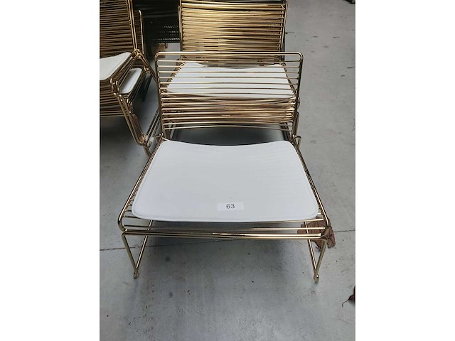 6x lounge goud + kussen (6x) - afbeelding 2 van  4