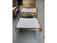 6x lounge goud + kussen (6x) - afbeelding 2 van  4