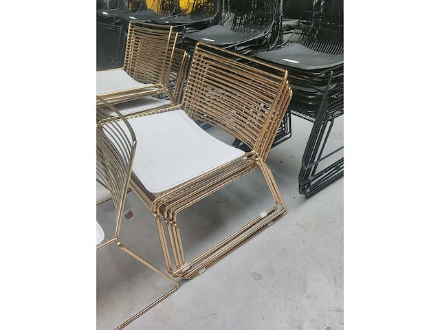 6x lounge goud + kussen (6x) - afbeelding 4 van  4