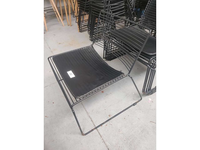 6x lounge zwart + kussen (6x) - afbeelding 1 van  3