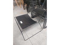 6x lounge zwart + kussen (6x) - afbeelding 1 van  3