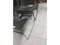 6x lounge zwart + kussen (6x) - afbeelding 4 van  5