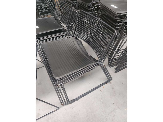 6x lounge zwart + kussen (6x) - afbeelding 5 van  5