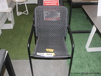 6x lucia sac aluminium zwart mat + ow rope charcoal zwart - afbeelding 1 van  1