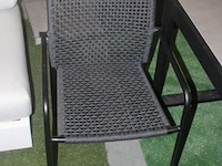 6x lucia sac aluminium zwart mat + ow rope charcoal zwart - afbeelding 1 van  2