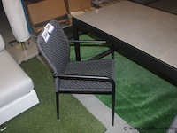 6x lucia sac aluminium zwart mat + ow rope charcoal zwart - afbeelding 2 van  2