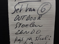6x manutti zendo outdoor stoel - afbeelding 5 van  5