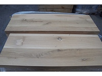 6x massief eiken legborden 70cm - afbeelding 1 van  4