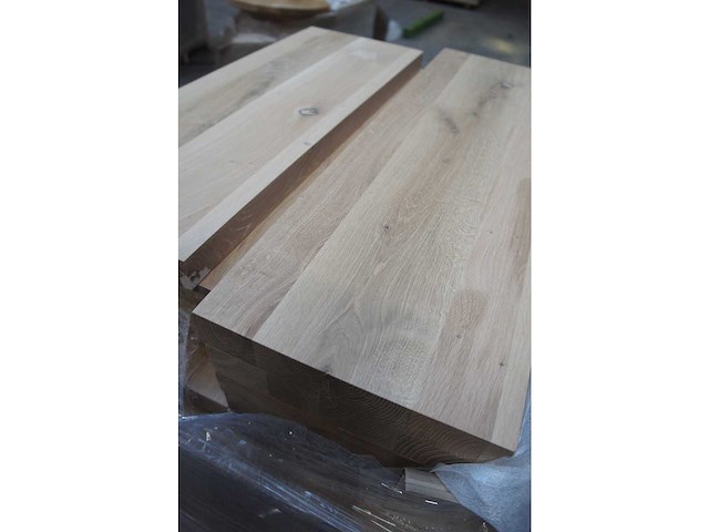 6x massief eiken legborden 70cm - afbeelding 3 van  4