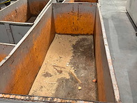 6x metalen afvalbakken op wielen - afbeelding 4 van  6