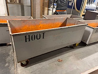 6x metalen afvalbakken op wielen - afbeelding 5 van  6