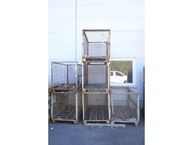 6x metalen gitterbox - afbeelding 1 van  3