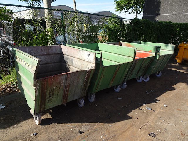 6x metalen kipcontainer - afbeelding 6 van  7