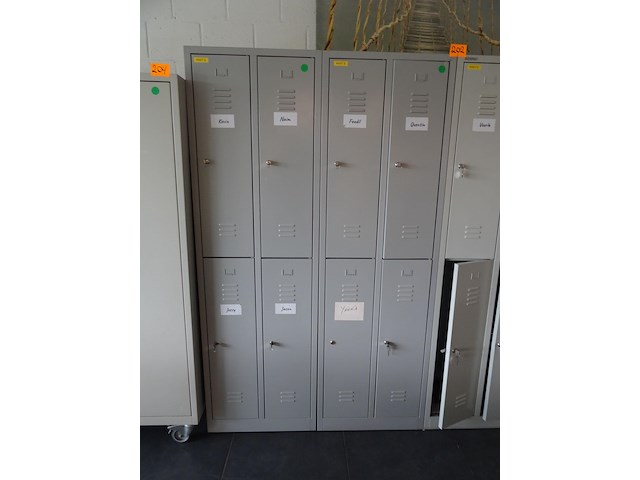 6x metalen locker - afbeelding 2 van  4