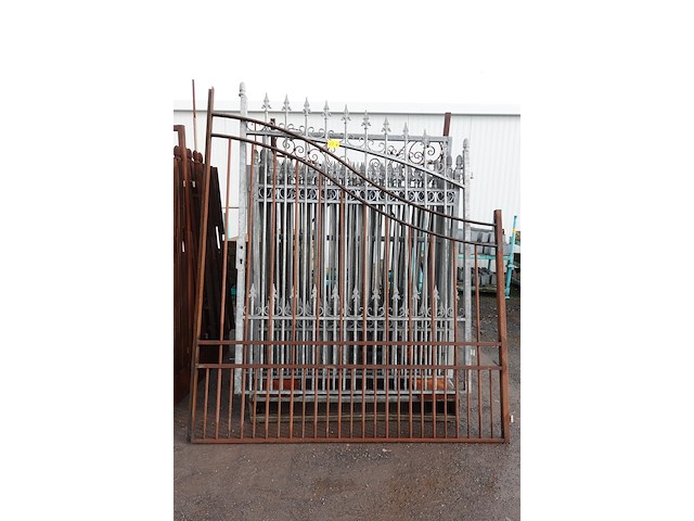 6x metalen poort galvanisé - afbeelding 1 van  4