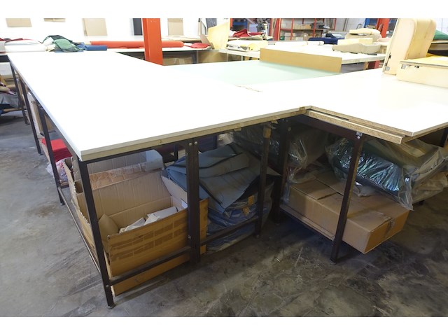 6x metalen werktafel - afbeelding 1 van  3