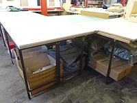 6x metalen werktafel - afbeelding 1 van  3