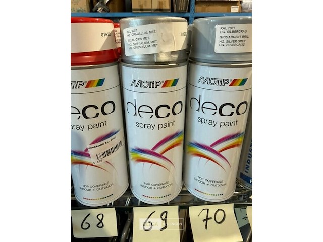 6x motip acryl grijs aluminium ral9007 400ml (houdbaar tot 2034) - afbeelding 2 van  3
