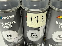 6x motip acryl leigrijs ral7015 400ml (houdbaar tot 2034) - afbeelding 3 van  3