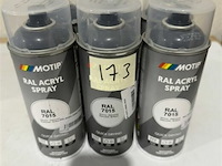 6x motip acryl leigrijs ral7015 400ml (houdbaar tot 2034) - afbeelding 1 van  3