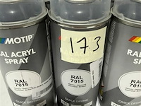 6x motip acryl leigrijs ral7015 400ml (houdbaar tot 2034) - afbeelding 3 van  3