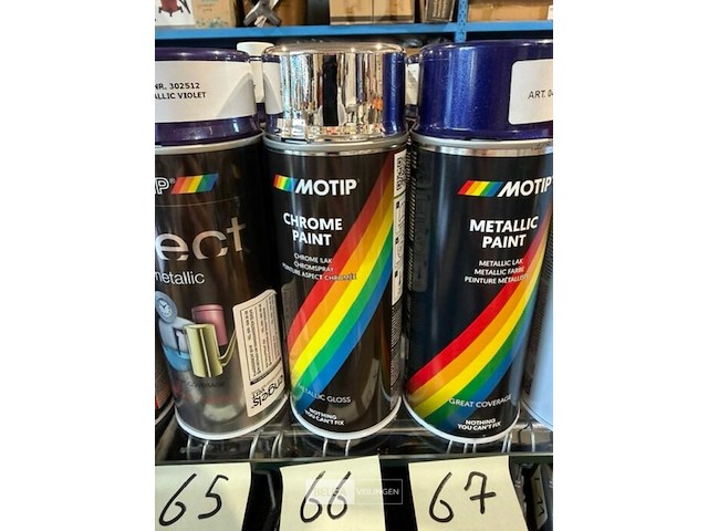 6x motip chrome effect chrome 400ml (houdbaar tot 2034) - afbeelding 1 van  3