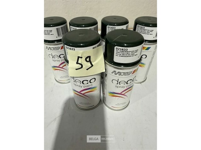 6x motip dennengroen ral6009 150ml (houdbaar tot 2034) - afbeelding 2 van  3