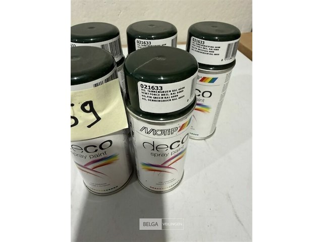 6x motip dennengroen ral6009 150ml (houdbaar tot 2034) - afbeelding 3 van  3