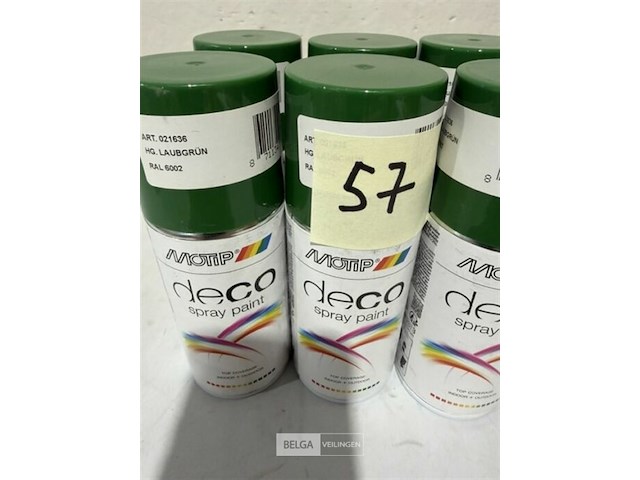 6x motip donkergroen ral6002 150ml (houdbaar tot 2034) - afbeelding 3 van  3