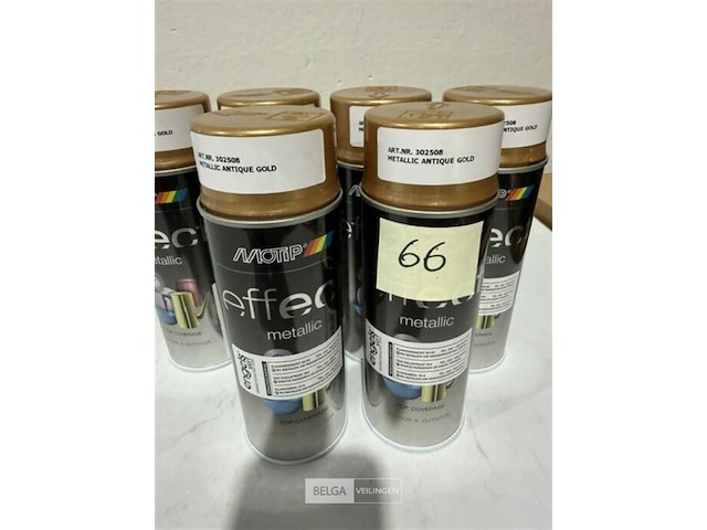 6x motip metallic antique gold 400ml (houdbaar tot 2034) - afbeelding 2 van  3