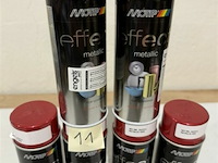 6x motip metallic red 400ml (houdbaar tot 2034)