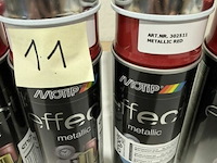 6x motip metallic red 400ml (houdbaar tot 2034) - afbeelding 3 van  3