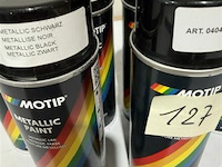 6x motip metallic zwart 400ml (houdbaar tot 2034) - afbeelding 3 van  3