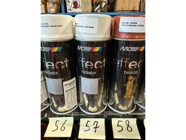 6x motip radiatorspray grijs hoogglanzend 400ml (houdbaar tot 2034) - afbeelding 3 van  3