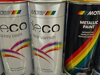 6x motip spray paint hoogglans vernis 400ml (houdbaar tot 2034) - afbeelding 3 van  3