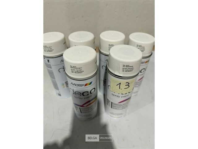 6x motip wit ral9010 400ml (houdbaar tot 2034) - afbeelding 2 van  3