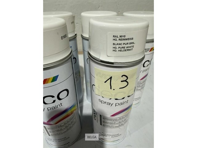 6x motip wit ral9010 400ml (houdbaar tot 2034) - afbeelding 3 van  3