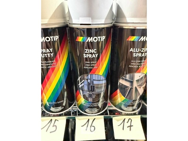 6x motip zincspray 400ml (houdbaar tot 2034) - afbeelding 3 van  3