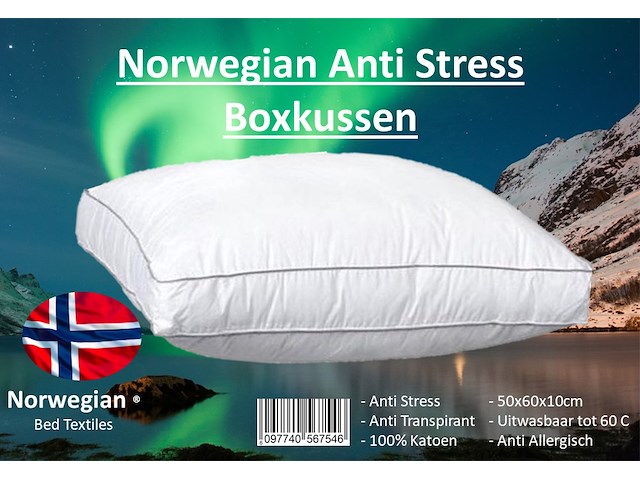6x norwegian anti-stress boxkussen - afbeelding 1 van  1