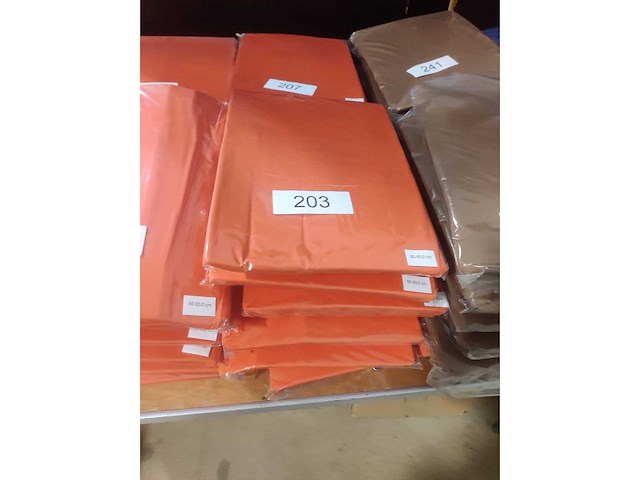 6x oranje stretchcover + topcover voor statafel diam.80-85cm. nieuw (6x) - afbeelding 1 van  1