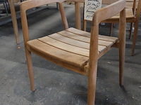 6x outdoor teak stoel - afbeelding 2 van  5