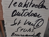 6x outdoor teak stoel - afbeelding 5 van  5