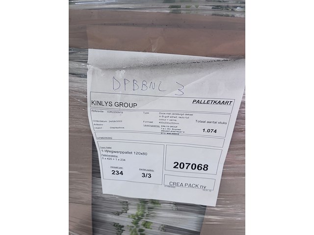 6x pallet diverse kartonnen dozen - afbeelding 2 van  6