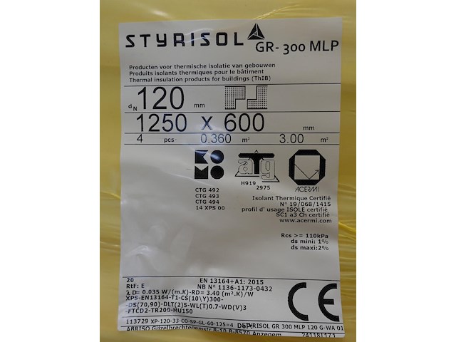 6x pallet isolatie styrisol - afbeelding 4 van  4