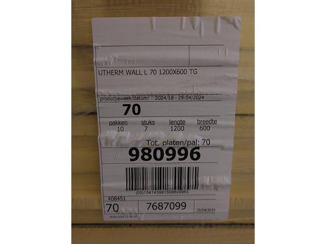 6x pallet isolatie utherm - afbeelding 5 van  5
